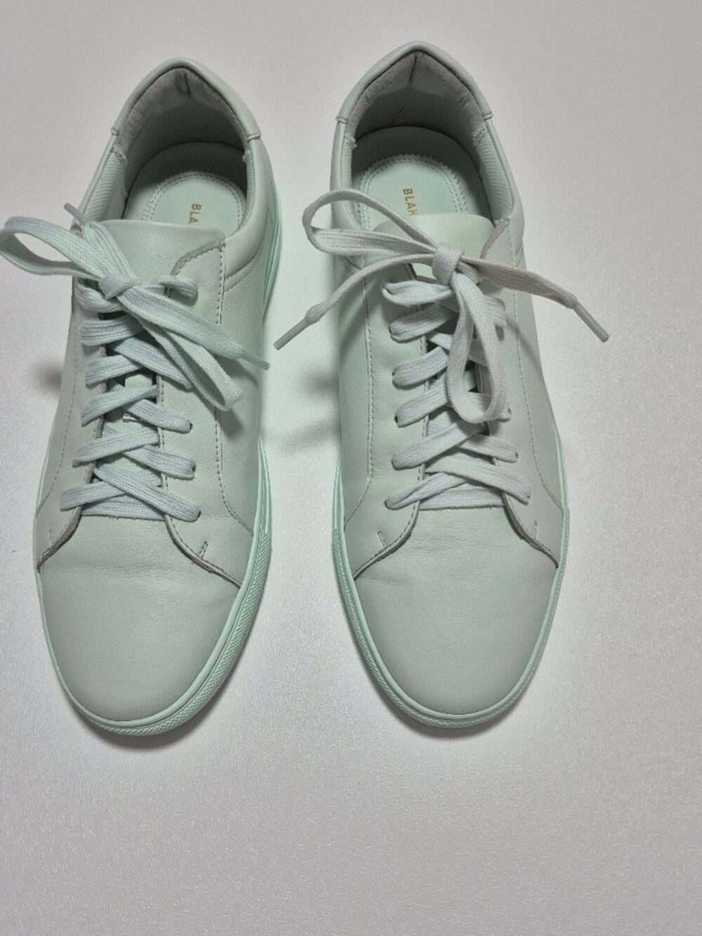 Blake McKay Jay Men's Low Top Sneaker Mint Green Leather Shoes Size 9.5